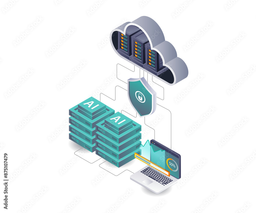 Poster securing cloud server endpoints with ai technology