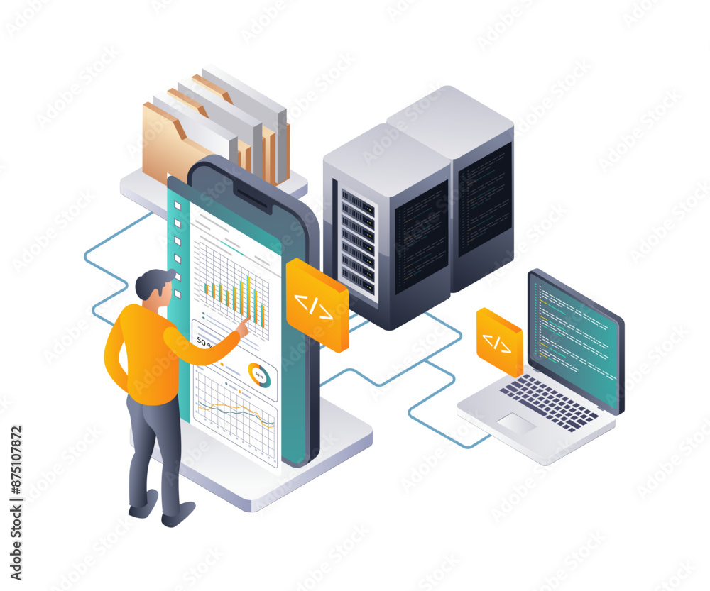 Fototapete network data analysis for server development and management