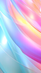 Digital color transparent gradient holographic glass abstract poster mobile phone background