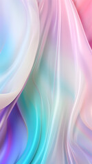 Fototapeta premium Digital color transparent gradient holographic glass abstract poster mobile phone background