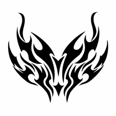 illustration vector graphic of tribal art abstract design ornament tattoo