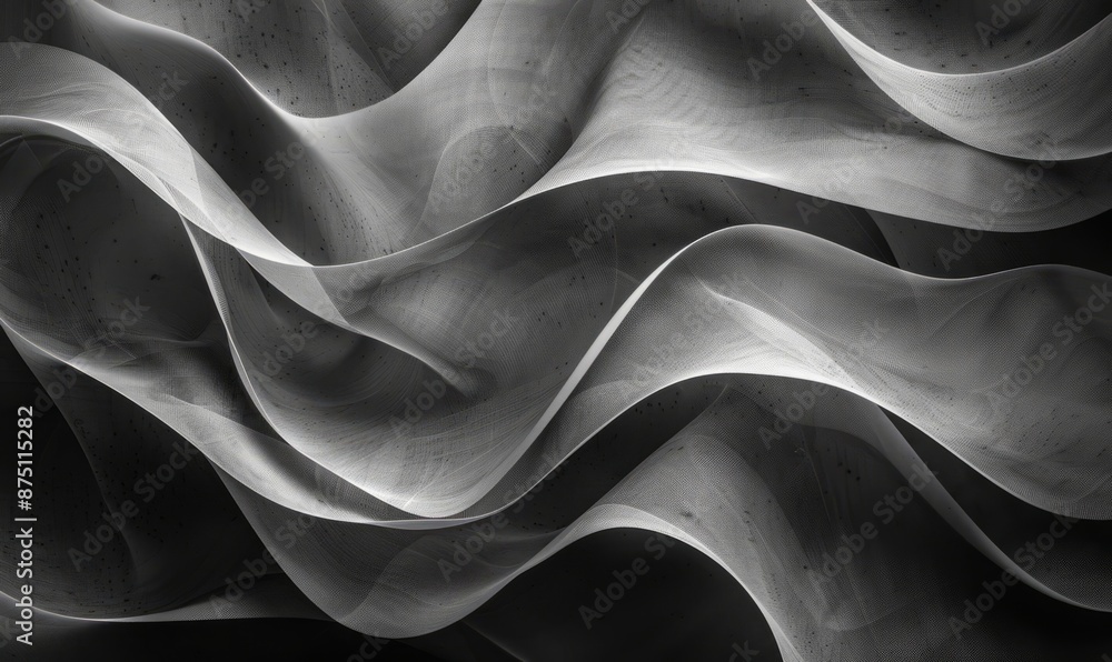 Poster minimalist abstract pattern in grayscale
