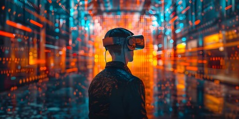 Navigating virtual realms with digital possessions and currency in the Metaverse. Concept Metaverse, Digital Possessions, Virtual Realms, Currency, Navigating