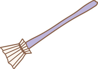 Halloween witch broom decoration