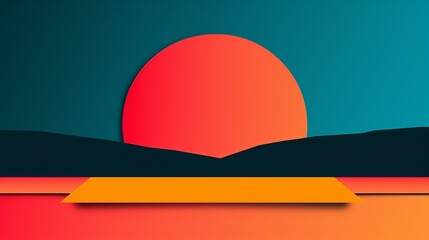 Dynamic and bold composition with refined geometric elements, clear and detailed patterns, and impactful color gradients; a sleek, professional, and attractive visual experience. Illustration, Image,