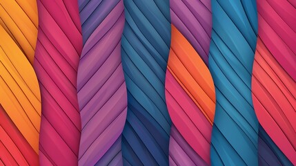 Fototapeta premium Vibrant and artistic illustration featuring symmetrical, modular patterns, crisp lines, and harmonious gradients; a dynamic, stylish, and professional visual appeal. Illustration, Image, , Minimalism,