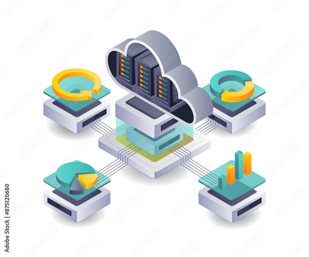 Poster digital transformation in cloud server management
