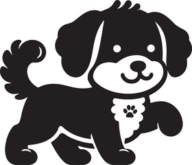 cuty dog vector art illutration2