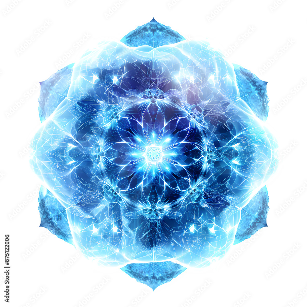 Poster abstract glowing energy sphere on transparent background