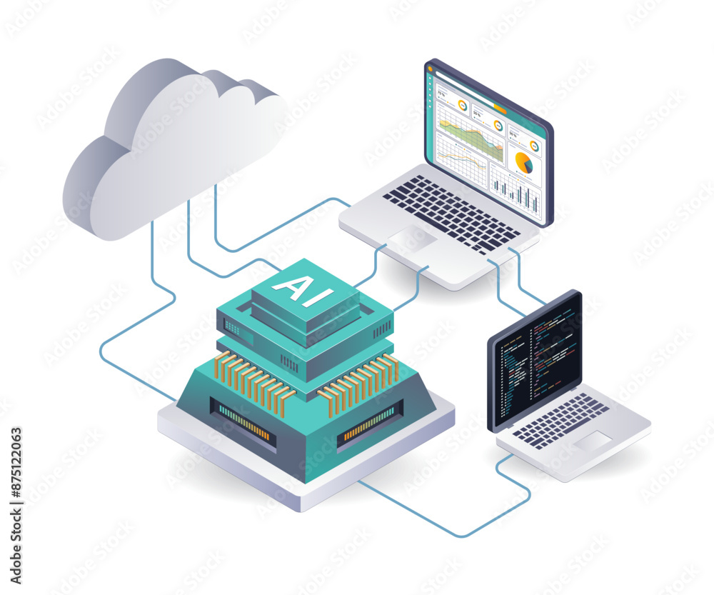 Leinwandbilder data analysis system for servers using artificial intelligence