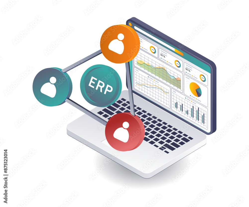 Poster business data analysis in erp system networks