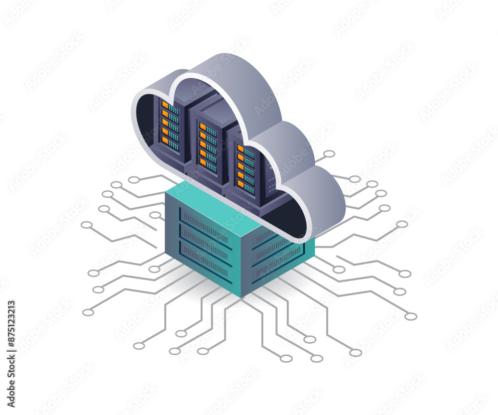 Poster Cloud server system technology network