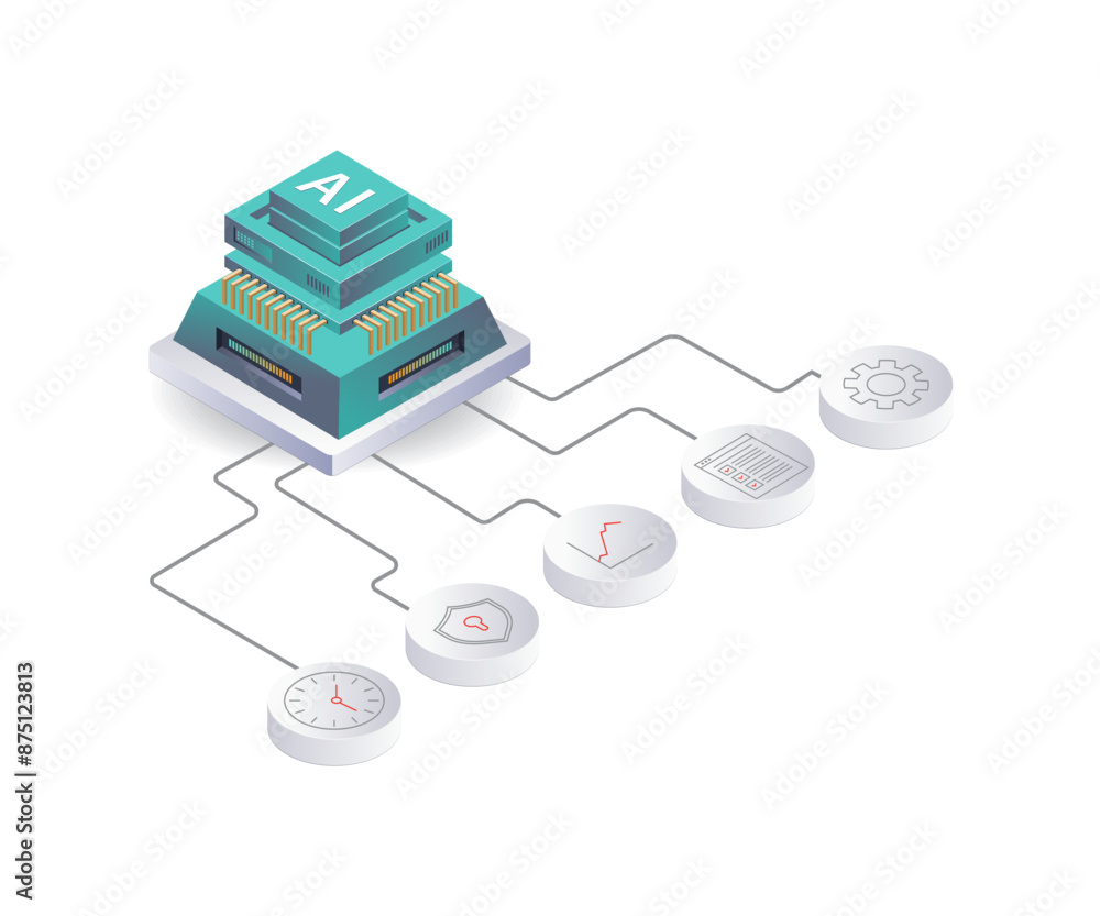 Aufkleber artificial intelligence for business development
