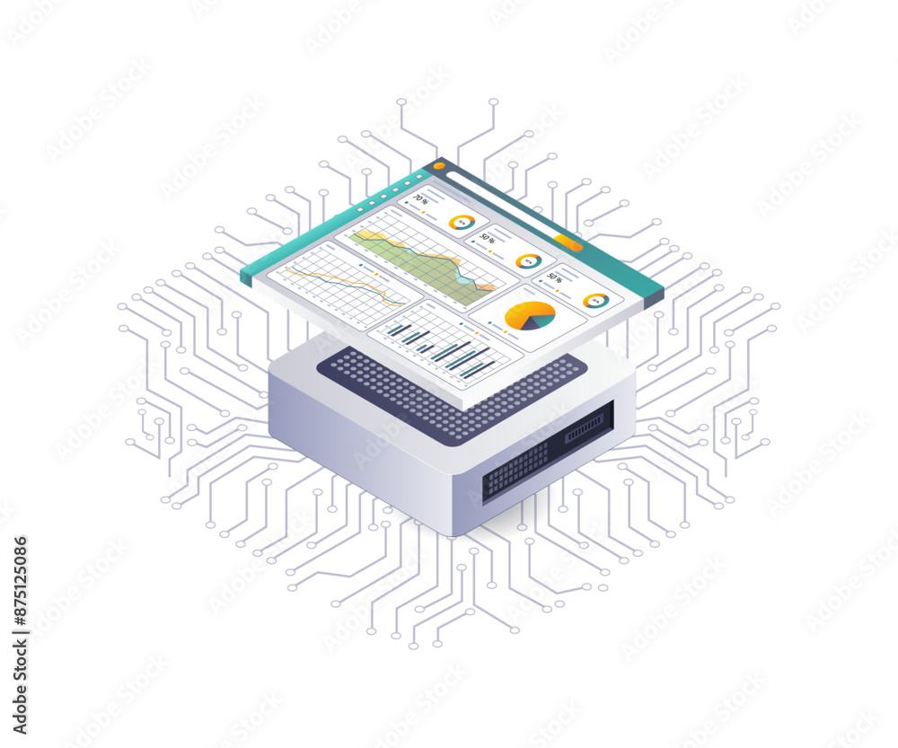 Poster Analysis of Data Chip Networking Technology