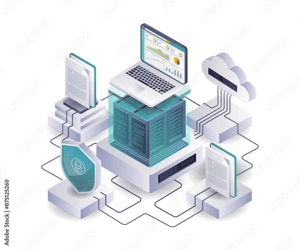 Aufkleber Analyzing Data Server Management Security Networks