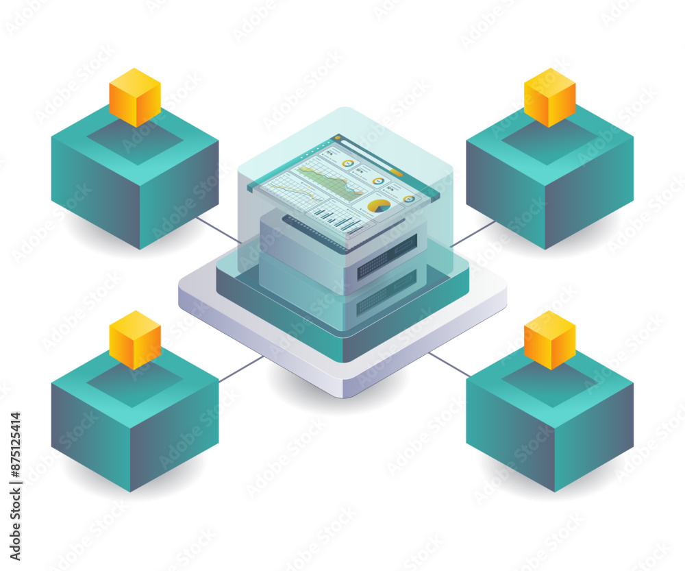 Leinwandbilder analyzing blockchain network management strategies