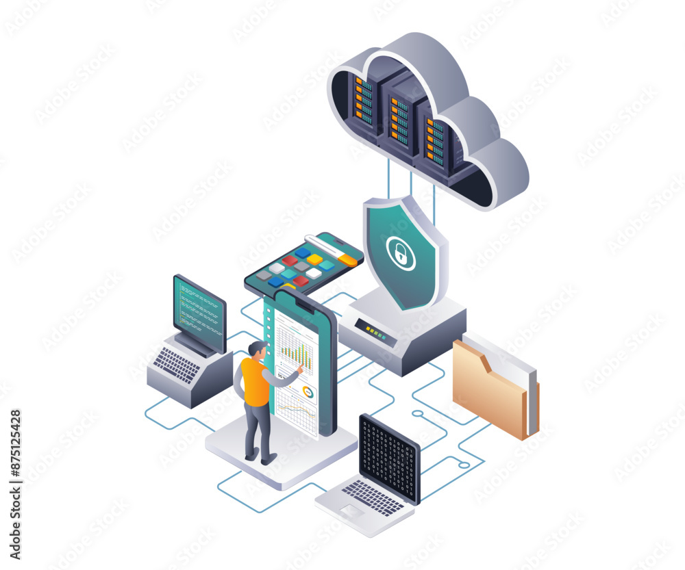 Aufkleber analytics management for developers in big data center cloud servers