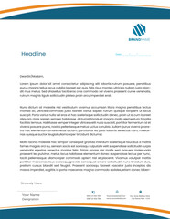 modern professional business company letterhead template