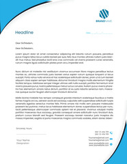modern professional business company letterhead template