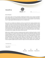 modern professional business company letterhead template