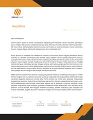 modern professional business company letterhead template