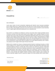 modern professional business company letterhead template