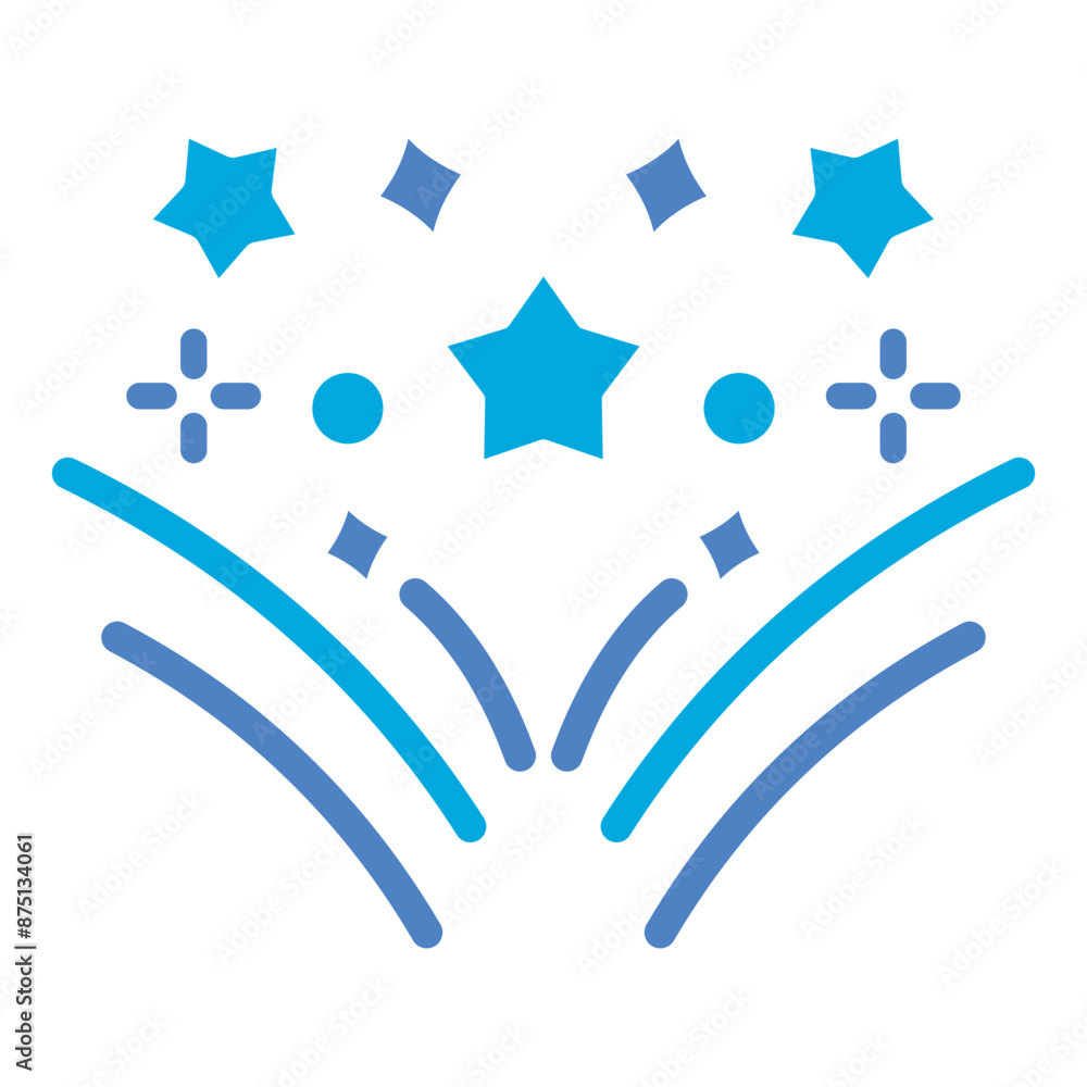 Sticker Fireworks Icon