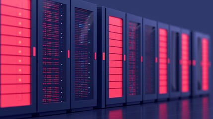 Innovative cyber defense concept with secure servers, encrypted data, and digital shields, highlighting the strategies and tools used to defend against cyber threats. Illustration, Image, ,