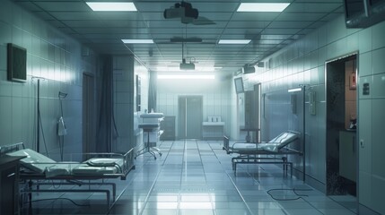 Soft textures and gentle lighting in medical-themed scenes  AI generated illustration