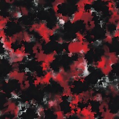 Dark and Mysterious Red and Black Print