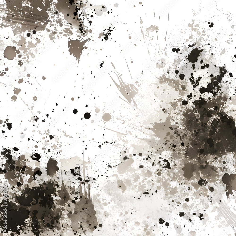 Poster abstract grunge splash texture on transparent background