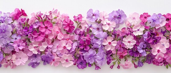 Fototapeta premium A charming watercolor scene of phlox