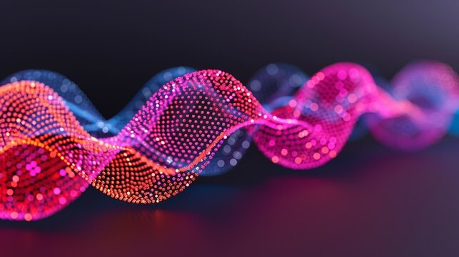 Innovative decoherence scene with wavefunction collapse and measurement, illustrating theory principles. Illustration, Image, , Minimalism,