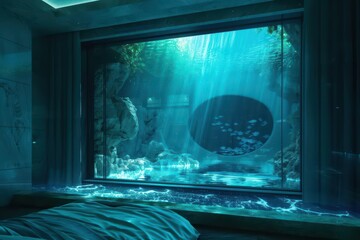 A futuristic real estate company designs homes surrounded by enchanted water landscapes