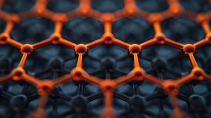 Fototapeta premium Intricate materials illustration with nanoscale structures and effects, highlighting advanced material science. Illustration, Image, , Minimalism,