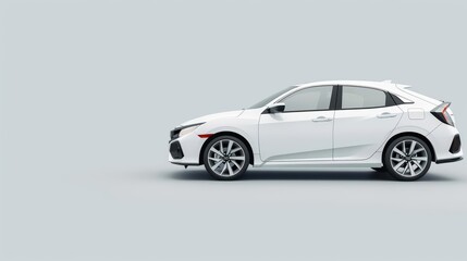 A hybrid car blending traditional gasoline power with electric efficiency, delivering exceptional fuel economy and reduced emissions with copy space