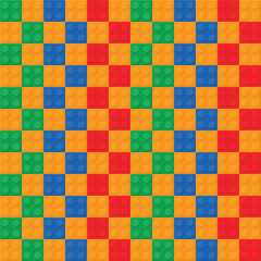 seamless repeating pattern colorful puzzle toy