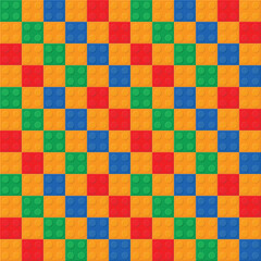 seamless repeating pattern colorful puzzle toy
