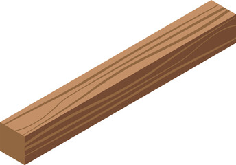 This wooden plank is ready for carpentry and construction projects