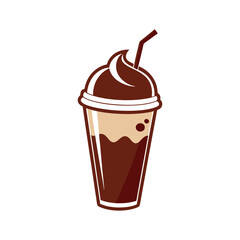 Chocolate cake vector  illustration