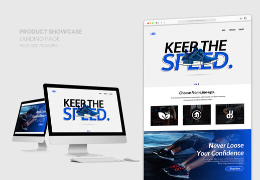 Product Showcase Landing Page