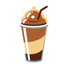 Chocolate cake vector  illustration