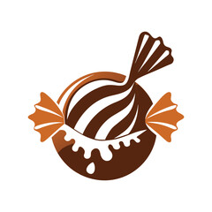 Chocolate cake vector  illustration