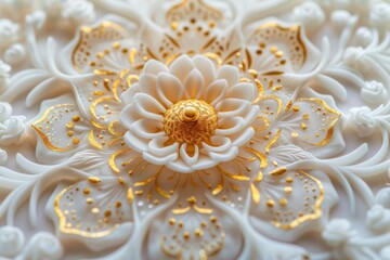 Delicate sugar designs adorn a Moroccan Eid al-Fitr celebration, showcasing the country's rich cultural heritage. The intricate patterns and vibrant colors evoke a sense of joy and festivity.