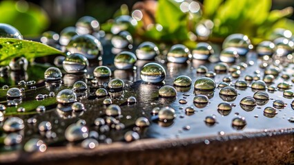 Close up of water drop background