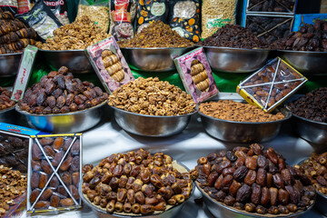 A variety of sun-dried dates, a sweet delicacy when ripe, often dried to make date fruit. A glimpse...