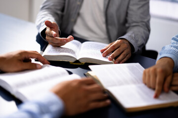 Christian Preacher Leads Bible Study With Friends, Spreading Faith