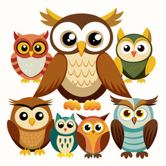 Owl Vector Set
