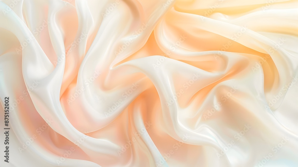 Poster Soft Peach to Cream Gradient Abstract Minimalist Background