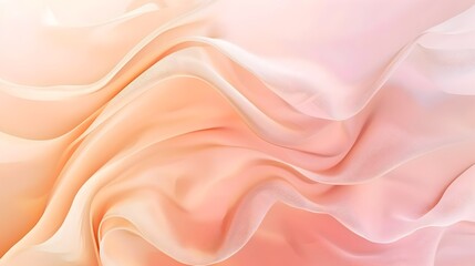 Fototapeta premium Soft Peach to Cream Gradient,Minimalist Light and Airy Background Design